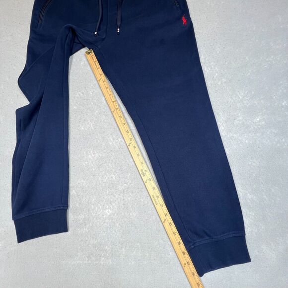 Polo Ralph Lauren Navy Blue Drawstring Joggers Pants Cotton Blend Men's Size XL - Picture 5 of 10